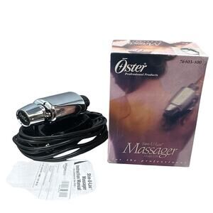 Oster Massage Model 103 Chrome Professional Handheld Vintage USA Spa Therapy NOS